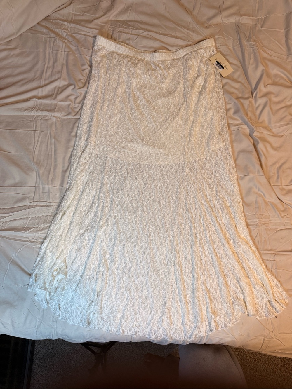 White Lace Midi Skirt - Universal Thread